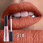 Miss Rose Maquiagem 36 Matte Cor Lip Gloss Transparente Tubo Matte Black Cover