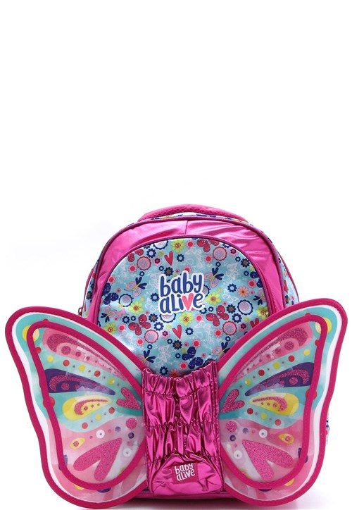 Mochila Pacific Baby Alive Butterfly Rosa