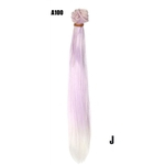 Moda 25 Cm Cabelo Liso Atacado Cabelo DIY / BJD peruca de boneca