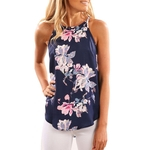 Moda Digital Floral Imprimir Tops mangas Camisole Mulheres respirável Tanque