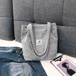 Moda feminina Corduroy Pure Color ombro saco mochila bolsa Saco de m?o Travel Bag