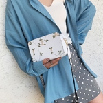 Moda feminina Lace Retro Shoulder Bag Floral Zipper bordado bolsa de praia
