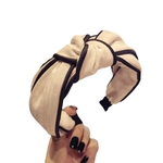 Moda Feminina Twist Cross Knot Stripe Antiderrapante Headband Hairband Acessório De Cabelo