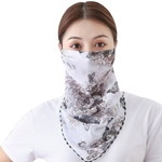 Moda Impressa Ciclismo Ao Ar Livre Respirável Mulheres Anti Uv Sol Lenço Máscara Facial