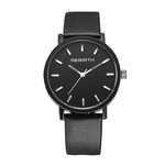 Fashion Neutral Leisure Simple Leather Quartz Wrist Watch