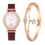 Fashion Small And Delicate European Beauty Simple Casual Bracelet Watch Suit