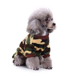 Moda Pet Plush Pijamas Agasalho filhote de cachorro Doggy Vestu¨¢rio camouflag roupa