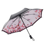 Moda Portátil Dobrável Triplo All-tempo Umbrella Anti-uv Sunproof Parasol