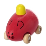 Moda presente inteligente Baby Kids Crian?a bonito dos ratos do Squeak Car Toy madeira New RD