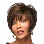10inchesFashion Wig New sexy Women's Short Black Mix Dark Brown Natural Hair Synthetic Full Wig