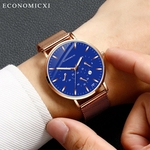 Fashion Simple Stainless Steel With Luminous Small Dial Men's Quartz Watch