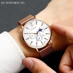 Fashion Simple Stainless Steel With Luminous Small Dial Men's Quartz Watch