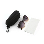 Moda Sunglass UV Protection portátil Sun vidro com Carry Case pano limpo