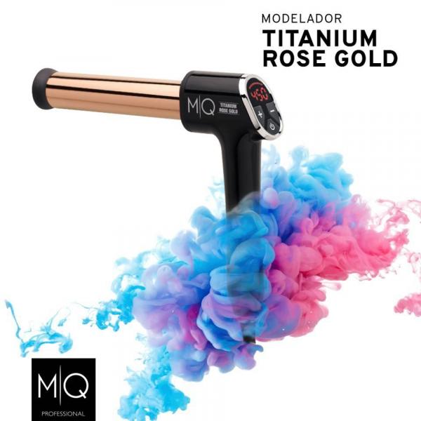 Modelador de Cachos Titanium Rose Gold MQ 32MM - Mq Professional