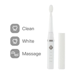 3 Modos Soinc escova de dentes USB recarregável Escova de dentes elétrica limpeza dos dentes Whitening Massagem Toothbrush com 2 cabeças de escova 45