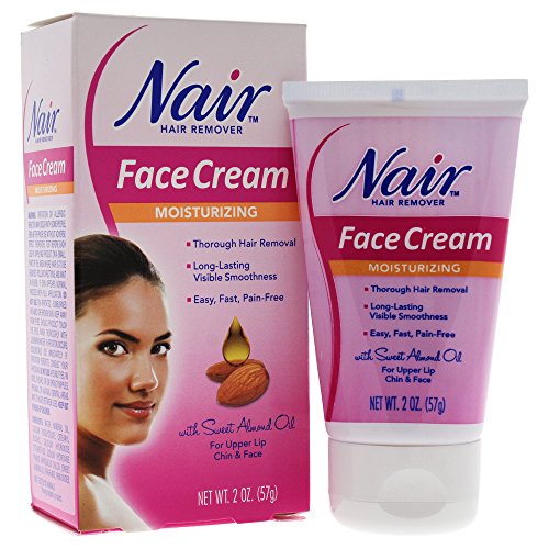 Moisturizing Face Cream For Upper Lip Chin And Face Hair Removal By Nair For Women - 2 Oz Cream