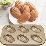 6 Cups Cake Carbon Steel Nonstick Bakeware Pan Tray Mould