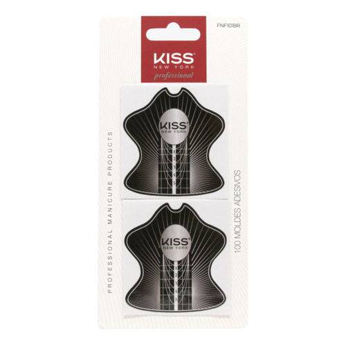 Moldes Adesivos para Alongamentos Kiss Fnf101br 100 Unidades