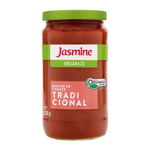 Molho de Tomate Orgânico Tradicional Jasmine 330G