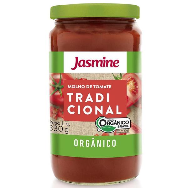 Molho de Tomate Tradicional Orgânico 330g Jasmine