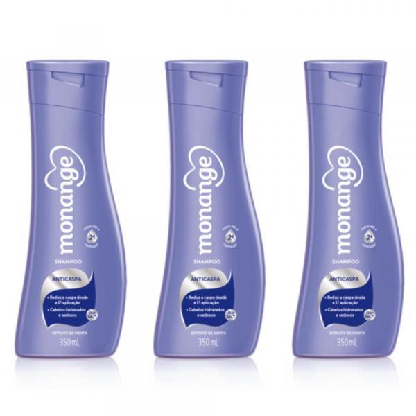 Monange Anticaspa Shampoo 350ml (Kit C/03)