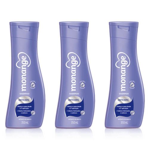 Monange Anticaspa Shampoo 350ml (kit C/03)