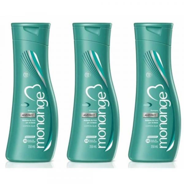 Monange Antifrizz Shampoo 350ml (Kit C/03)