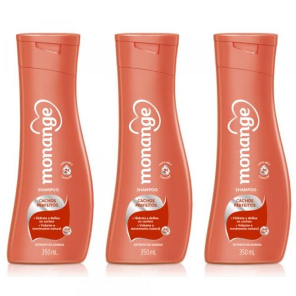 Monange Cachos Perfeitos Shampoo 350ml (Kit C/03)