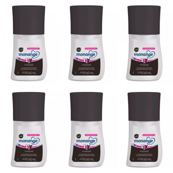Monange Invisible Desodorante Rollon 60ml (Kit C/06)