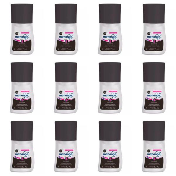 Monange Invisible Desodorante Rollon 60ml (Kit C/12)