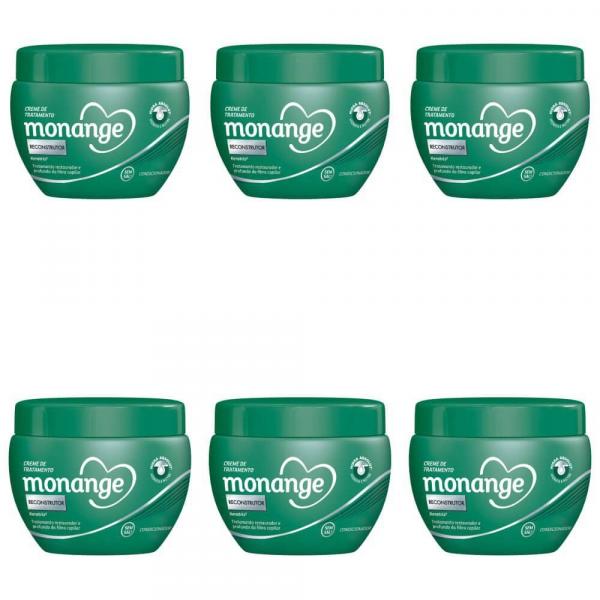 Monange Reconstrução Nutritiva Máscara 300g (kit C/06)