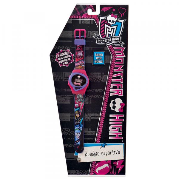 Monster High Relógio Digital Pulseira Preta - Fun Divirta-Se - Monster High