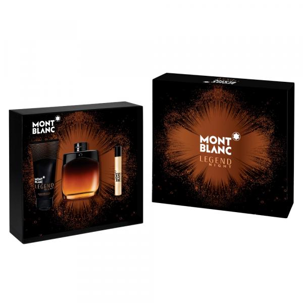 Montblanc Legend Night Kit - Eau de Parfum + Pós-Barba + Roler Ball