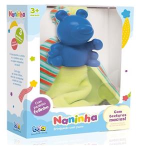 Mordedor com Pano - Naninha Urso Azul - Toyster