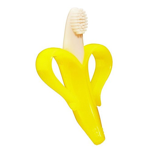 Mordedor Escova - Amarela - Baby Banana (Pronta Entrega)