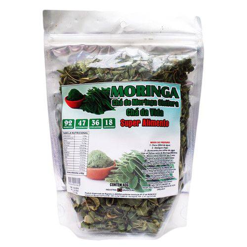 Moringa Oleifera - Chá Folhas Desidratadas 40 Gr