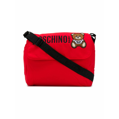 Moschino Kids Logo Teddy Changing Bag - Vermelho