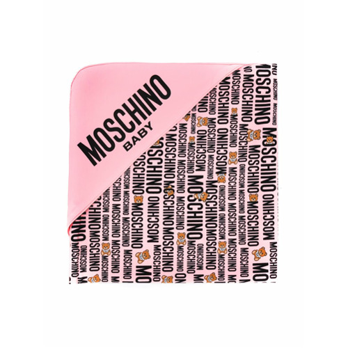 Moschino Kids Manta com Estampa de Logo - Rosa