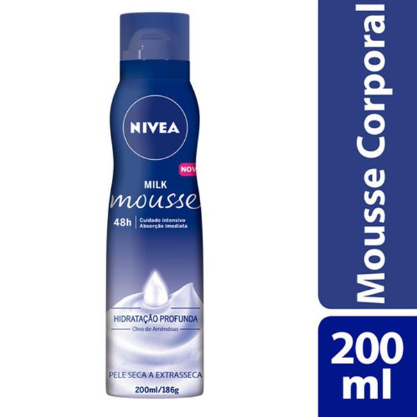 Mousse Hidratante Nivea Milk 200ml - Nívea