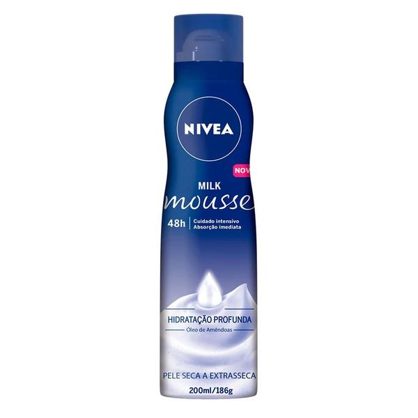 Mousse Hidratante Nivea Milk - 200ml