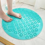 LAR Environmentally Friendly PVC redondo de banho Mat Início Shower Room hidrofóbica sucção Pad Tapete