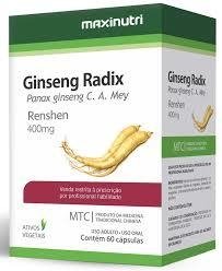 Mtc Ginseng Radix Ginseng 400Mg 60 Cápsulas - Maxinutri