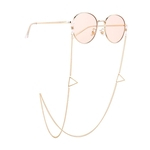 Mulheres antiderrapante óculos Cadeia Simples Triangular Cadeia para Accessaries vidro