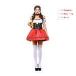 Mulheres Bavarian National Máscara Moda Oktoberfest Cosplay Waitress