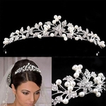 Mulheres Cabelo Casamento Pins Coroa de Cristal Headdress Decoração nupcial do cabelo