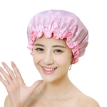 Mulheres chuveiro Caps colorido Bath Shower cobrir os cabelos Adultos banho imperme¨¢vel