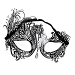 Mulheres elegante Máscara Chic metal para Cospaly Festa de Halloween do vestido extravagante Máscara