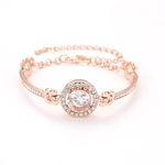 Mulheres elegantes simples pulseira de diamante Shinning