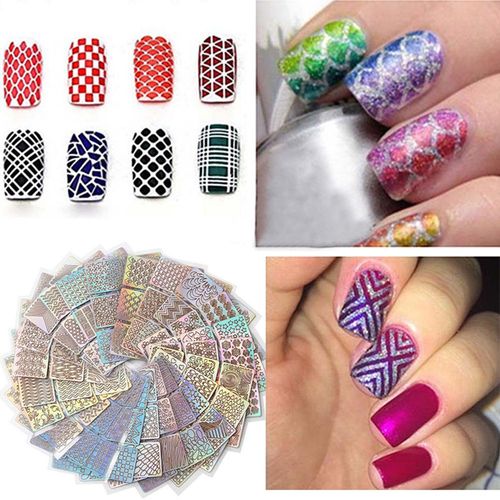 Mulheres Estilo Misto 3d Nail Art Transfer Sticker Decal Diy Manicure Decor Tool