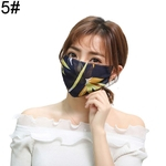 Mulheres Floral Print Respirável Anti-Droplet Sunproof Máscara Protetora Para A Boca